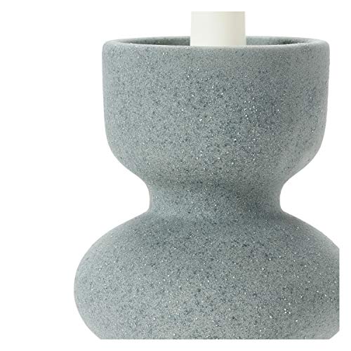 Bloomingville Stoneware Tealight/Taper, Matte Grey Candle Holder #TOP5