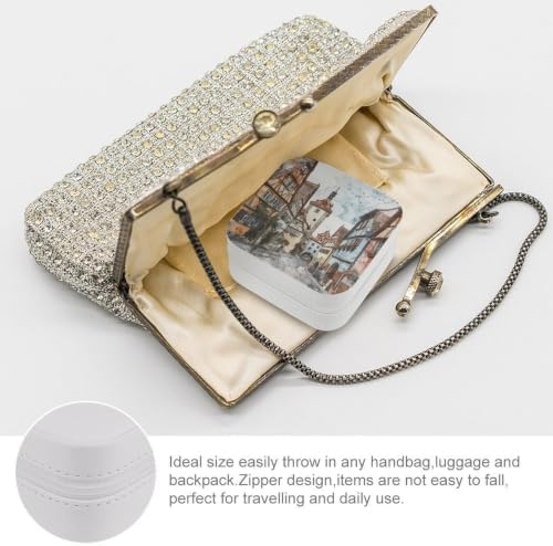 Travel Jewelry Case Portable PU Leather Jewelry Organizer for Women Travel — view 2
