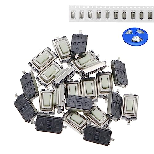 Microinterruptor táctil 3X6X2,5 mm SMD interruptor de botón de 2 pines para llave coche 2