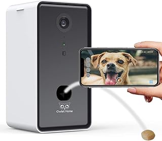 Owlet Home Pet Camera with Treat Dispenser Tossing for Dogs/Cats, Smart Dog/Cat Camera, Free App, 2.4Ghz & 5Ghz WiFi, 1080...