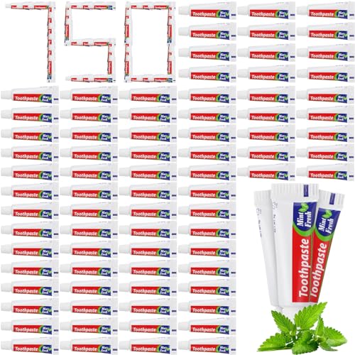 Dimsile 750 Pcs Mini Toothpaste Bulk 0.18oz Regular Clean Mint Toothpaste