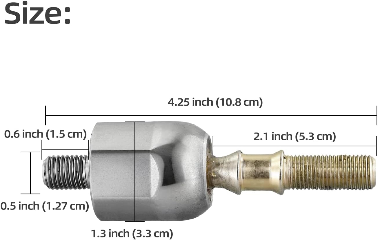 Roykaw Golf Cart Inner Ball Joint and Nut Steering Rack Joint Assembly Compatible with Club Car DS Gas and Electric Since 1997, OEM# 101880201