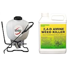 Roundup 190314 4 Gallon Backpack Sprayer and Southern Ag 32oz Amine 2,4-D Weed Killer