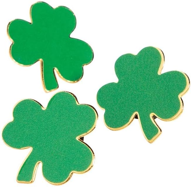 Fun Express Bulk 72 Pc. St. Patrick’s Day Shamrock Pins, VBS 2026