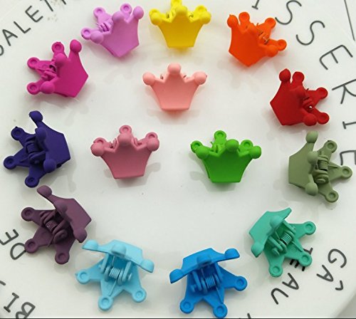 50 Piece Mini Hair Pins, Magnoloran Hair Claw Clip Snap Hair Bows Clips Hairpin Barrettes For Toddlers Baby Girls Kids Children Women Hair Accessories Including Flower, Crown, Rabbit, Bear #TOP3