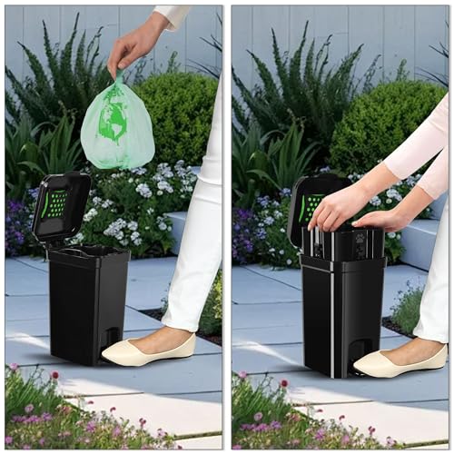 Umtiti Dog Poop Trash Can, All-Black, 5-Liter by Umtiti - Image 6