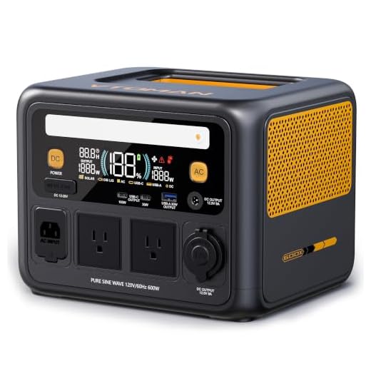 VTOMAN Jump 600X Portable Power Station 600W, 299Wh Solar Generator LiFePO4 Battery Power Station with Jump Start for Car, 1200W AC Outlet, PD 60W USB-C, 3x Regulated 12V/10A DC for Camping, RV Travel