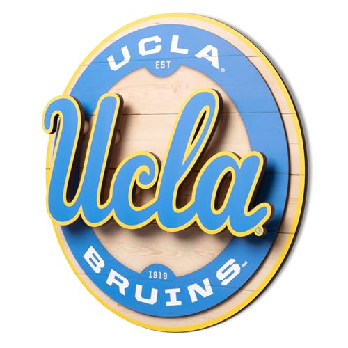 YouTheFan NCAA UCLA Bruins 3D Circle Backer Wall Art