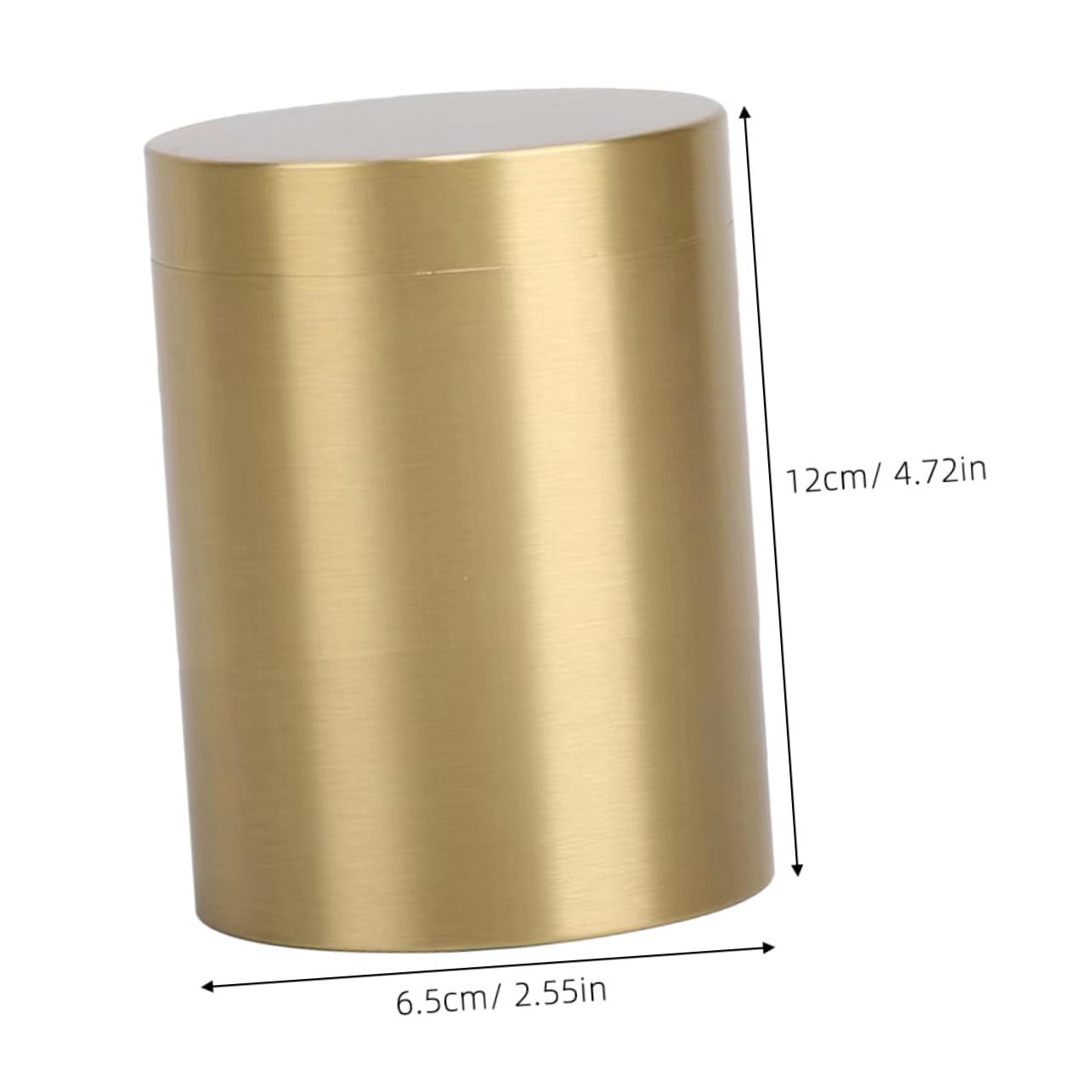 Gatuida Recipiente de Cobre para Té Suelto Vintage, Dorado y Robusto