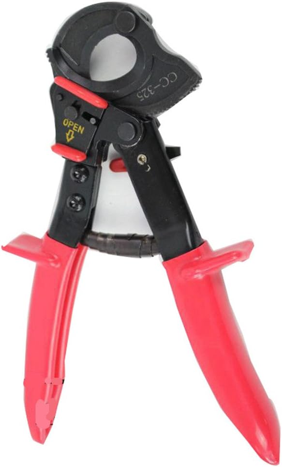 NEWTRY Ratchet Cable Cutter CC-325 Copper-Aluminum Cable Scissors Gear Cable Cutter Ratchet Scissors