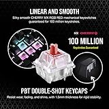 Corsair K65 RGB MINI 60% Mechanical Wired Gaming Keyboard - CHERRY MX RED Switches - PBT Double-Shot Keycaps - ICUE Compatible - QWERTY UK Layout - Black - Image 4