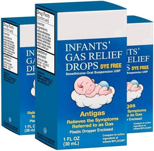 Puregen Labs Infants Gas Relief Drops Stomach Relief Gas for Infa...