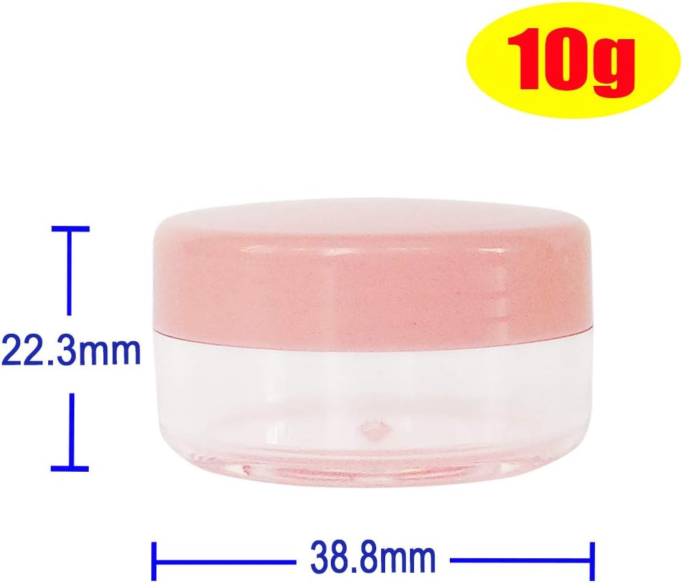 12pack 10 Gram 10ml Jars, Small Cosmetic Sample Empty Container image 2