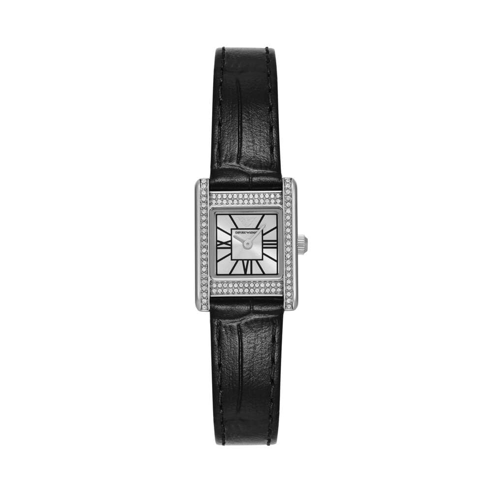 Emporio Armani Watch for Women, 20mm Quartz Two Hand Movement with Stainless Steel or Leather Strap