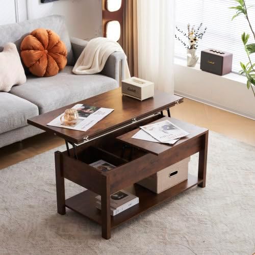 HOMECO 昇降式ローテーブル 昇降式 リフトアップテーブル 天板昇降 高