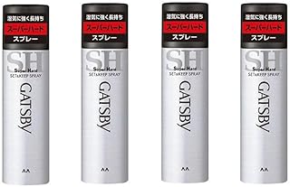 【まとめ買い】GATSBY (ギャツビー) セット&キープスプレー スーパーハード 180g ×4個