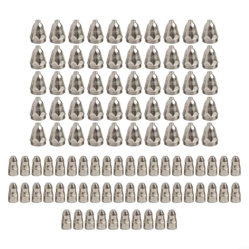 Gdfnmogo Juego de 100 electrodos cortadores de plasma más boquillas para máquinas Cut-70/cut-80/cut-100/cut-120 compatibles con soplete de corte de plasma de aire (1,1 mm)