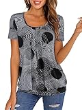 Le t-shirt à manches courtes pour femme est un haut incontournable pour la cave basique - Coupe super confortable pour toutes les femmes à la mode en été, automne, printemps.