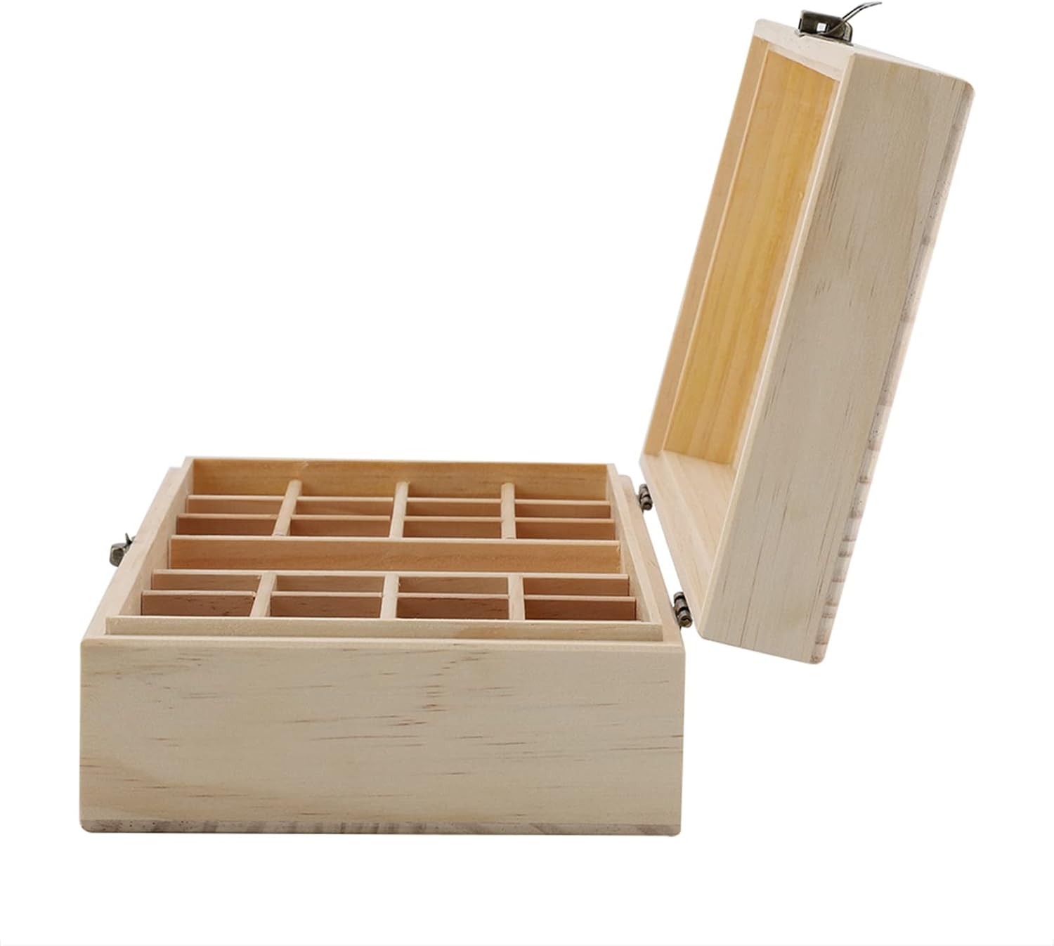 Cocoarm Essential Oil Organizer, 25 Slot Essential Oils Storage, Wooden Storage Box Organizer for Essential Oil Aromatherapy Container Essential Oils Case, 10.83" x 5.91" x 3.27"