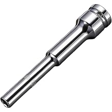 Extended Length 8-19mm Chrome Plated Socket Set, 40Cr Alloy Steel Thin Wall Hex Sockets For Driver, 1/2" Drive Anti-Slip Wrench Tool Kit8mm