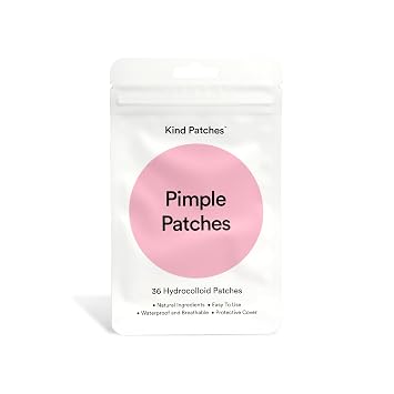 Kind Patches Pimple Patches - Hydrocolloid Pimple Patches for Face - Acne Dots for Day and Night Protection - Waterproof and Breathable - 36 Count