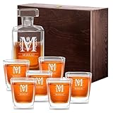 CADEAU POUR LES FEMMES ET LES HOMMES : Le coffret à whisky est un cadeau parfait pour diverses occasions, par exemple pour un mariage, anniversaire de 18, 30, 40 ou 50 ans, pour un 25, 30 ou 50 ans de mariage, pour Saint-Valentin ou pour Noël. C'est une excellente idée de cadeau pour un manager, un mari, un fiancé, un petit ami, un père, un frère, un grand-père, un oncle, une femme, une fiancée, une épouse, une petite amie, une mère, une sœur, une grand-mère ou une tante, mais aussi pour des par