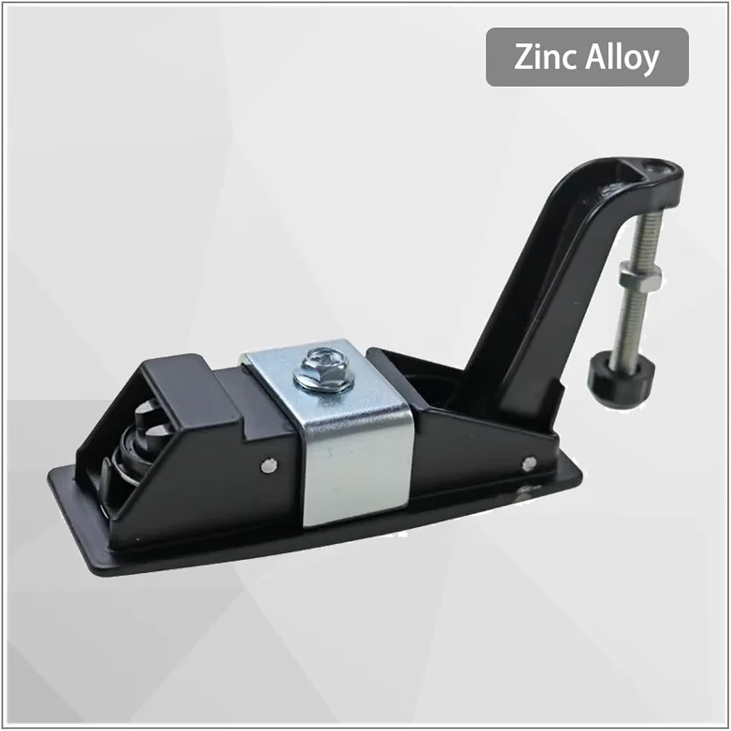 Zinc Alloy Flat Lock Industrial Motor Equipment Box Door Electric Control Cabinet 1Pcs(Black Unlocked)