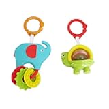 Replacement Parts for Fisher-Price On-The-Go Baby Dome - FTD51 ~ Replacement Toys ~ Elephant and Turtle