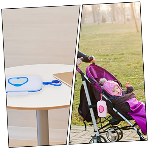 Boîte à lingettes avec bouton-pression sangle amovible et fermeture hermétique