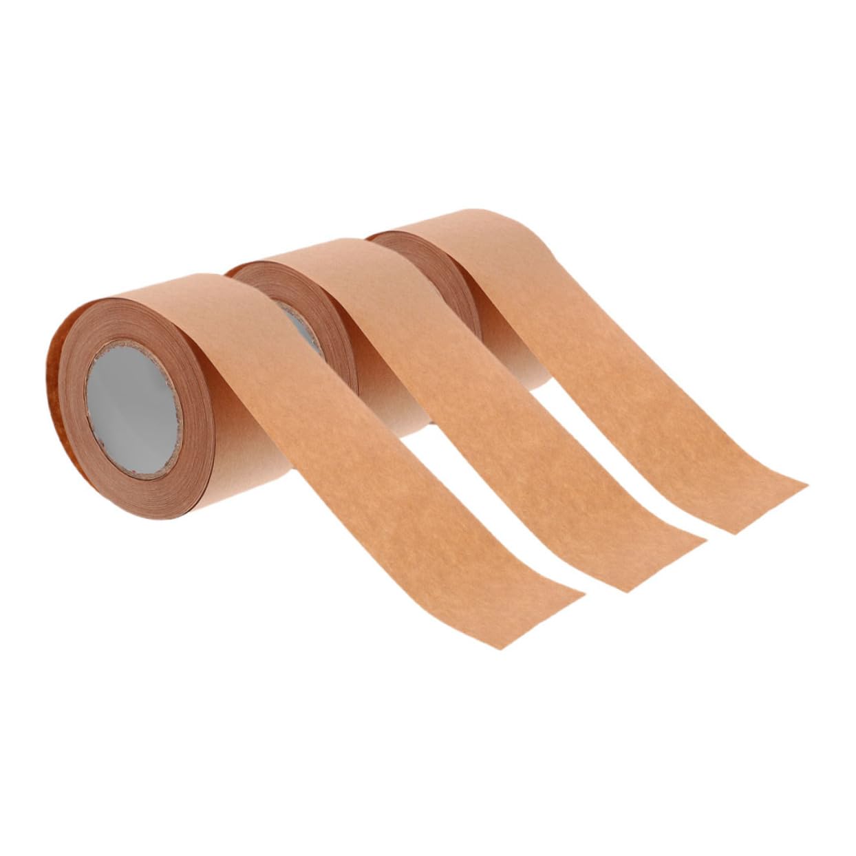 OSALADI 3 Set Nastro Di Spedizione Marrone Nastro Sigillante in Carta Nastro Gommato Marrone In Movimento Avvolgere Cucitura Avvolgimento Light Brown Carta Kraft 3 * 3