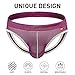 Arjen Kroos Men's Jockstrap Underwear Sexy Mesh Jock Strap,B1-AK7003-Black/Gray/Purple(3-pack),Medium