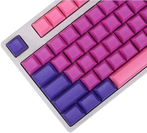 PANGUN 104 Key DSA Profile PBT Blank Keycaps Key Caps Set for Mechanical Keyboard-Purple Pink