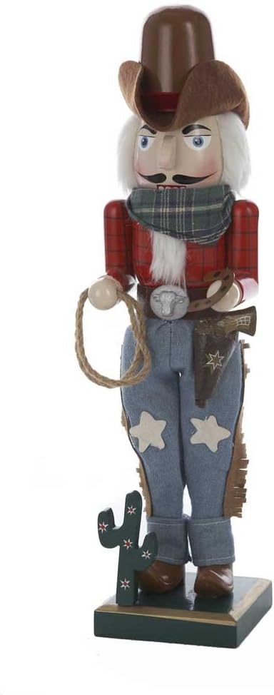 Kurt Adler 15-Inch Wooden Cowboy Nutcracker