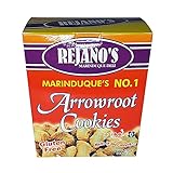 Rejano's Arrowroot Cookies - Original Flavor 250g - Best from the Philippines - Delicious Arrowroot Cookies, Organic Kids Cookies and Treats, Gluten-free, Healthy Snack for Kids and Older Adults