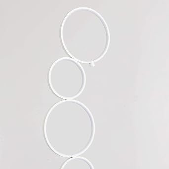 SomSom Modern LED Floor Lamp - Very High Brightness, Indoor Lamp - Living Room Standing Light - Alternative to Halogen - Built in Touch Dimmer - White