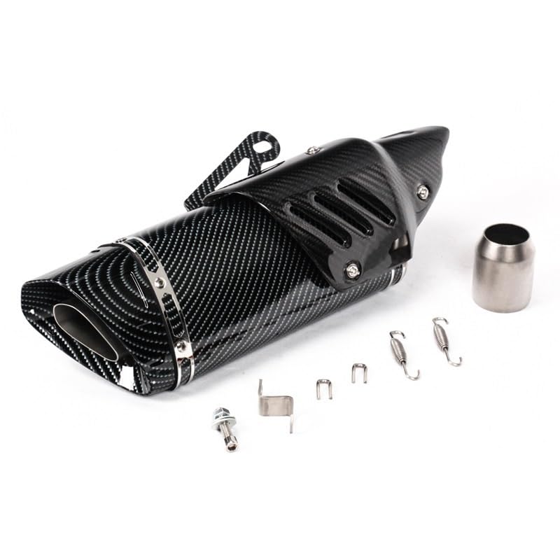 Silencieux moto échappement carbone 51mm avec pare-chaleur pour Z900 R6 ER6F R3