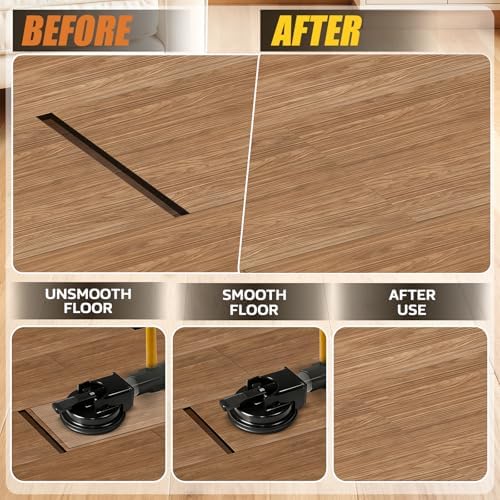 Heavy Duty Floor Gap Fixer Tool, Heavy Suction Cup Plank Grabber with Nano Gel Adhesive Pad for Wood, Vinyl, Laminate Floor, Ideal for Filling Gaps(No Hammer) - 3