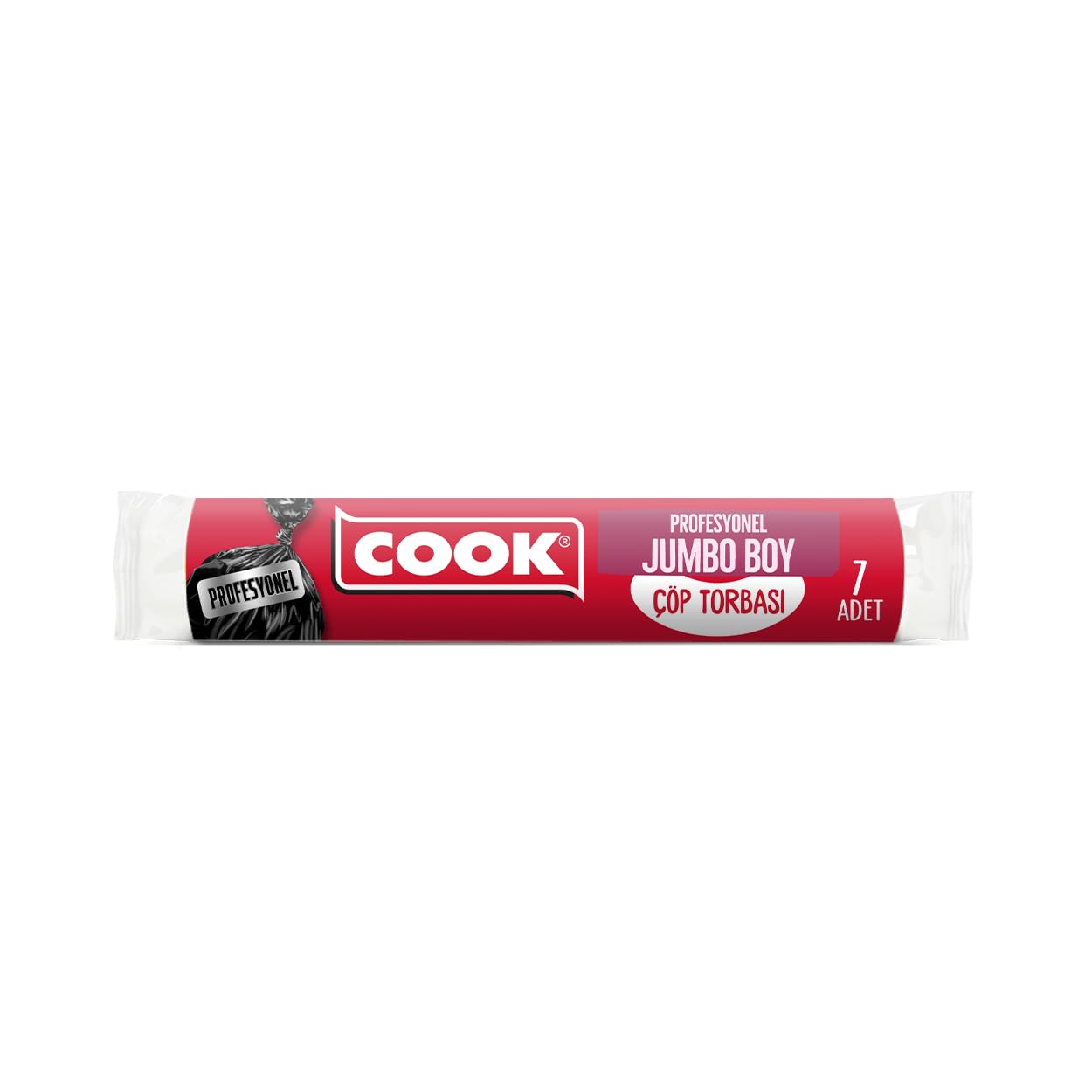 Cook Profesyonel Çöp Torbası, Jumbo Boy 80 cm x 110 cm (7 Adet/Rulo)