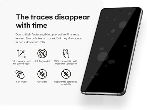 Miniatura 8 de Protector de pantalla para Samsung S23 Ultra (paquete de 3) para Samsung Galaxy - Protector de pantalla premium S23 Ultra - Instalación sin