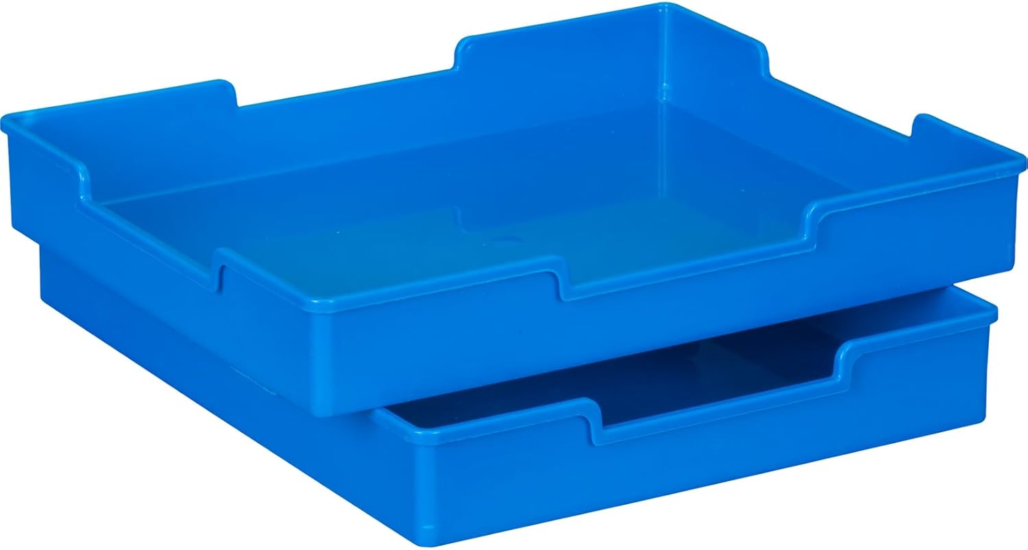Really Good Stuff Plastic Trays - Single-Color Set of 12