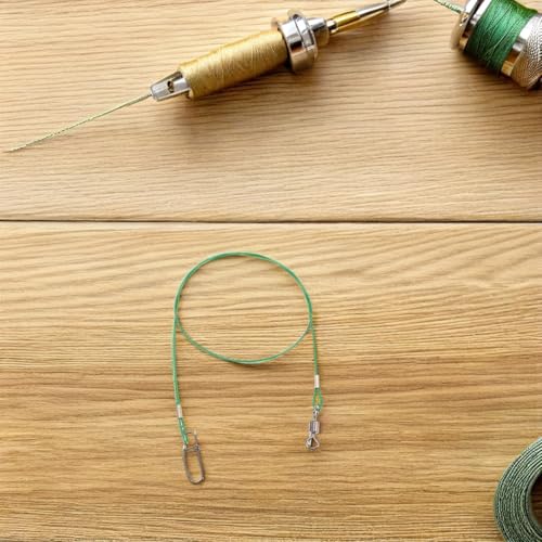 Alipis 10 piezas cable de acero inoxidable para pesca 150lb miniatura 7