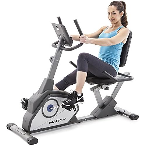 Marcy Magnetic Recumbent Exercise Bike with 8 Resistance Levels