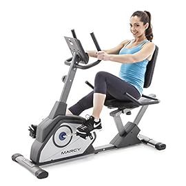 Marcy Magnetic Recumbent Exercise Bike with 8 Resistance Levels