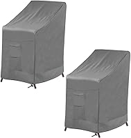 Vista 11 de Vailge Funda apilable para silla de patio, 100% impermeable, funda para silla de exterior, fundas de muebles de patio de alta resistencia, se adapta