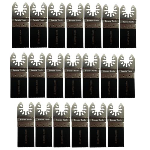 Image of Pack Of 20 x 35mm Bi-Metal Multi Tool Blades For Wood & Metal Cutter Saw Set Compatible with Dremel Fein Multimaster Makita Etc Oscillating