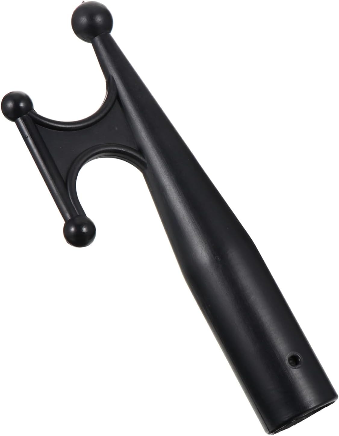PRETYZOOM Replacement Nylon Boat Hook Head Attachment for 28mm Extension Pole, Black Floating Dinghy Hook for Yacht and Kayak Docking, Sturdy Plastic Boathook End for Boating Equipment
