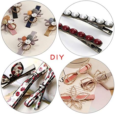 30 PCS Silver Metal Alligator Hair Clips, 2.2Inch/55mm 2.6Inch/65mm 2.95Inch/75mm 3 Assorted Size Crocodile Sectioning Clips Hair Duck Teeth Hairpins Curl Setting for DIY Hair Extensions