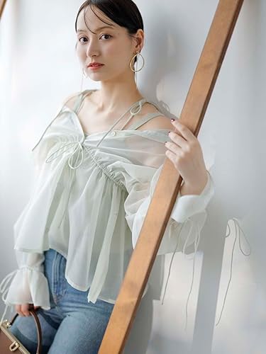 【美品】snidel シアーブラウスレイヤードニットプルオーバー ミント Amazon | [スナイデル] シアーブラウスレイヤードニットプル