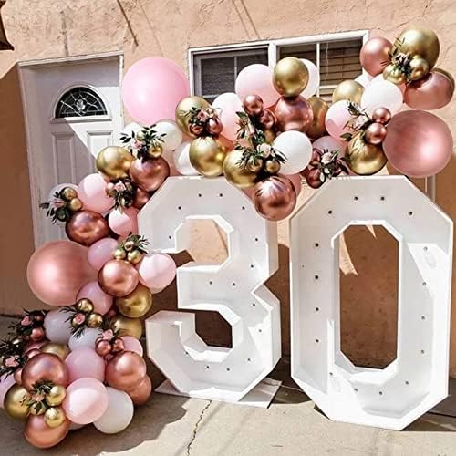 DUGEHO Balloon Arch Kit, 125 PCS Balloon Arch Garland Kit,Rose gold Balloons , Metal Balloons for Christmas Decorations Birthday Wedding Anniversary Party Graduation