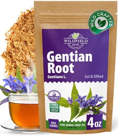 4 oz. Gentian Root Dried Gentian Root Herbal Tea (Gentiana Lutea) - 113g Raiz De Genciana